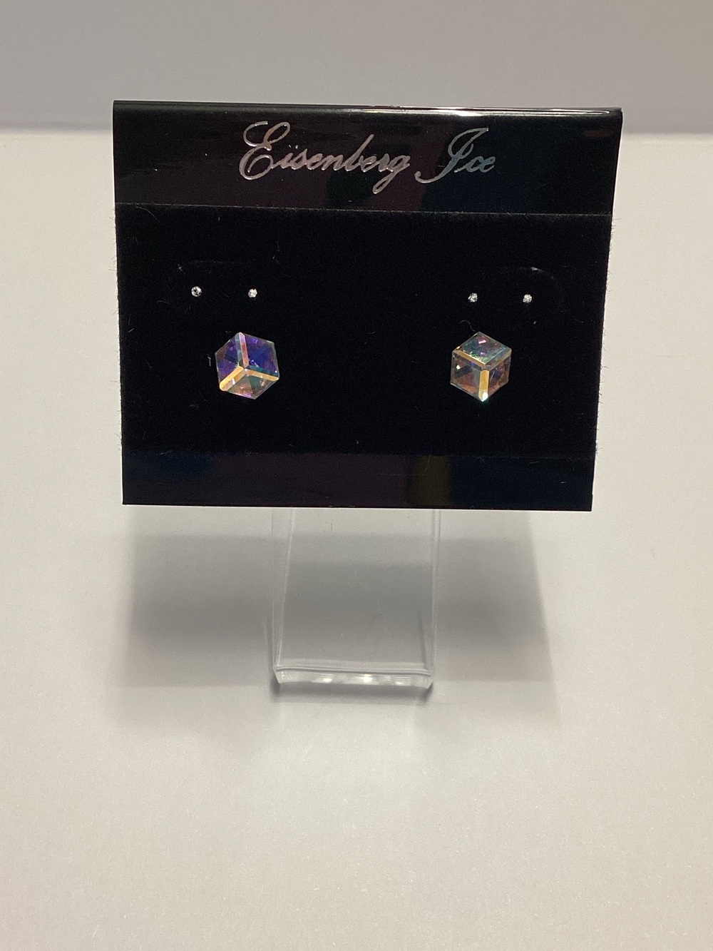 Eisenberg Ice Iridescent Cube Stud Earrings - Multicolor